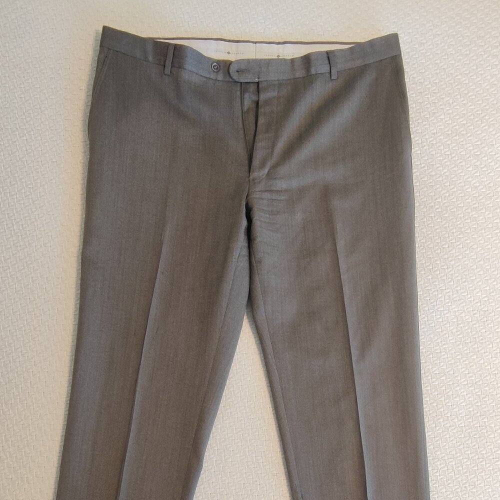 Joseph Abboud Pants Men 40 Gray Straight Leg Wool Work